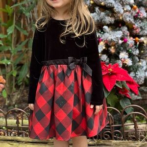 Black and red toddler dress